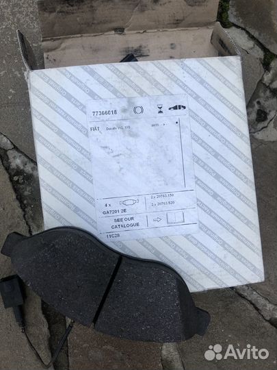 Передние тормозные колодки Fiat Dukato