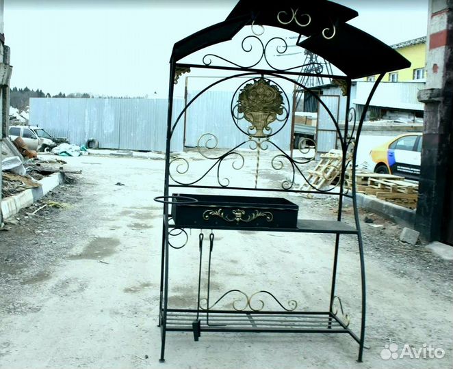 Мангал в стиле лофт