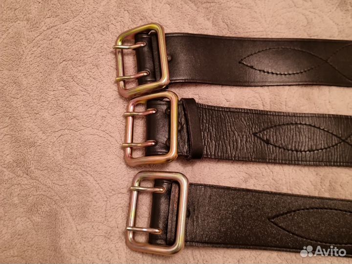 Ремень кадетский чёрный