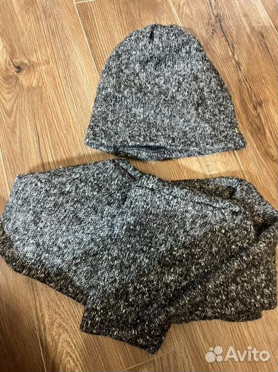 Шапка и снуд, 50 шерсть