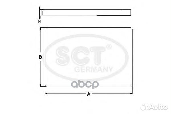 Фильтр салона SCT SA 1188 KIA ceed SA1188 SCT