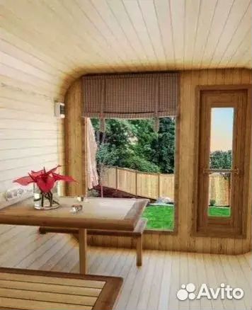 Баня бочка квадро