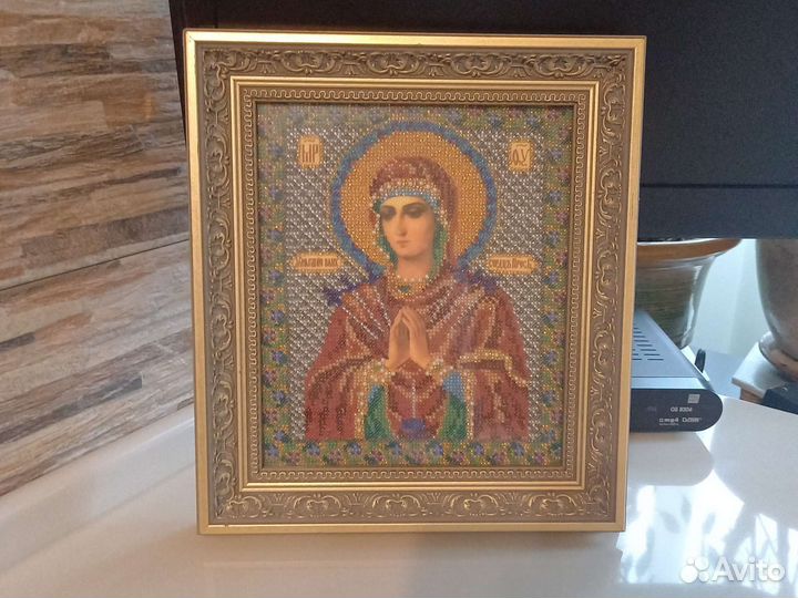 Икона вышитая бисером