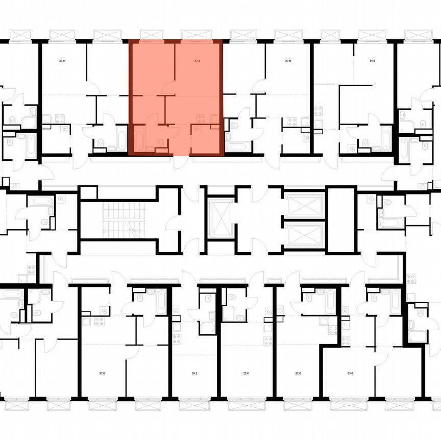 1-к. квартира, 37,5 м², 8/20 эт.