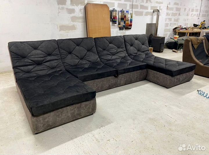Большой угловой диван на заказ