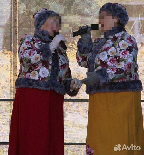 Русский народный костюм зимний жен