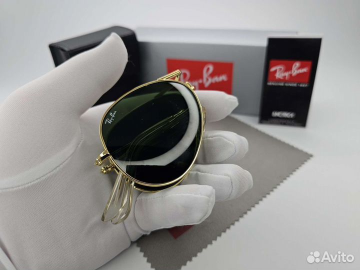 Очки Ray Ban Aviator Folding 3479 Green Стекло