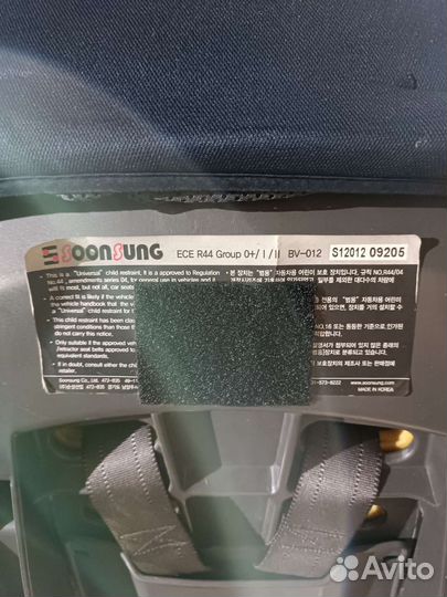 Детское автокресло Soonsung ECE R44 до 25 кг