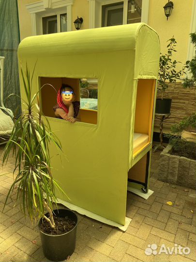 Детская кровать домик с матрасом