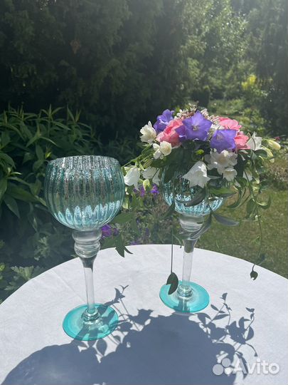 Ваза / подсвечник аренда декор свадебных столов