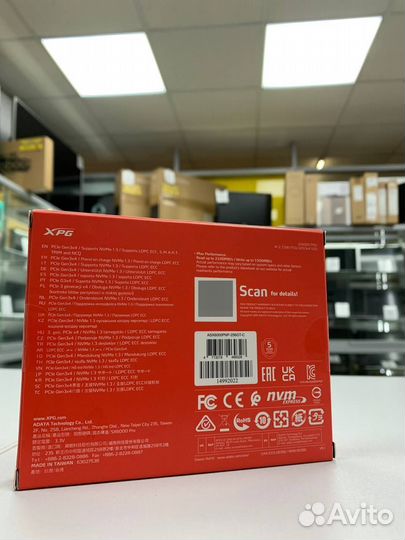 Новый SSD накопитель m2 A-Data XPG