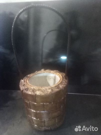 Кашпо ручной работы в форме корзинки
