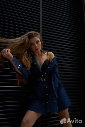 Джинсовое платье