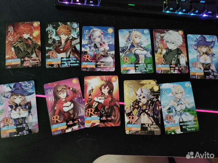 Коллекционные карточки Genshin impact