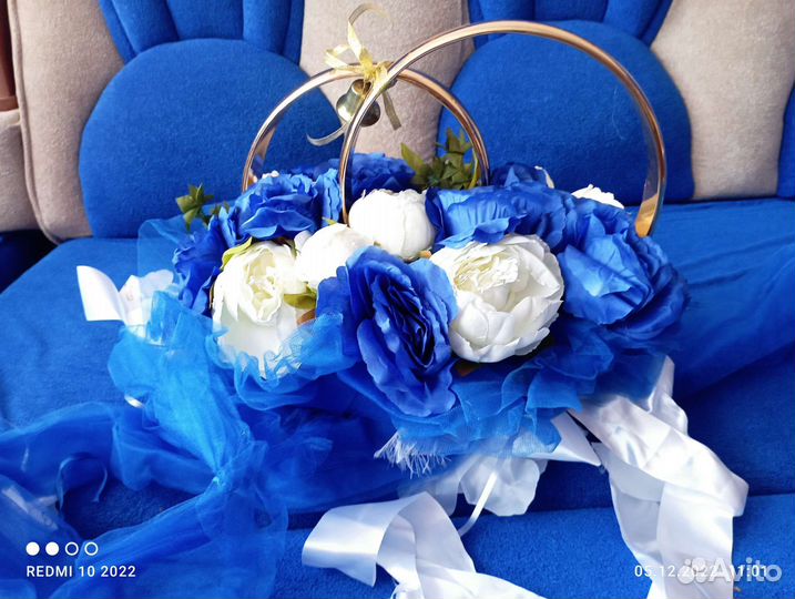 Кольца на машину свадебные