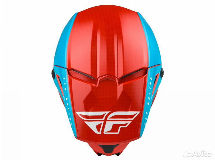 Шлем FLY racing kinetic straight edge Red\Blue