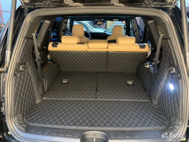 3Д коврики в багажник Kia Mohave (кореец)