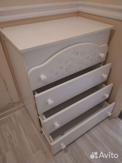 Детские комод и кроватка Pali Soraya