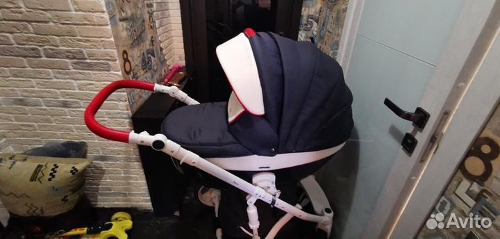 Коляска 2 в 1 adamex monte carbon