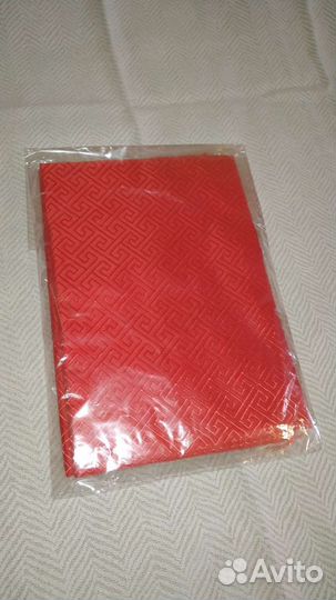 Ткань красная греческий орнамент