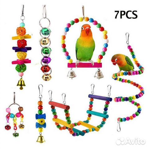 Набор игрушек для попугаев