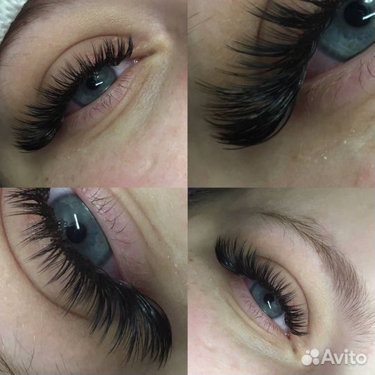 Наращивание ресниц и оформление бровей