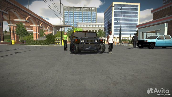 Хамер в кар паркинг