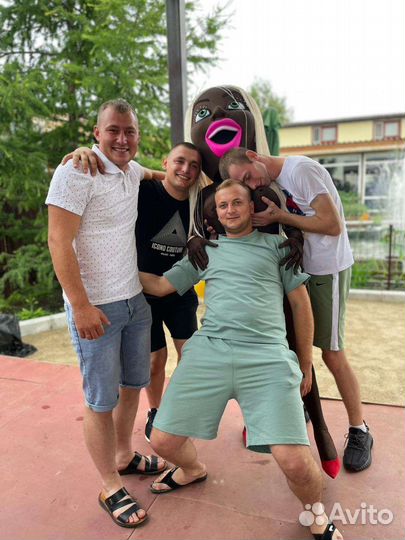 Ростовые куклы Шуточный стрептиз Мулатка шоколадка