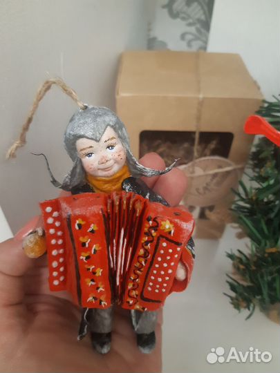 Ватные елочные игрушки