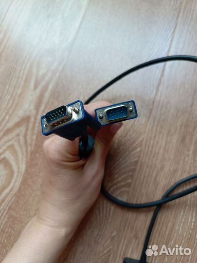 Переходник HP c displayport на DVI + кабель VGA