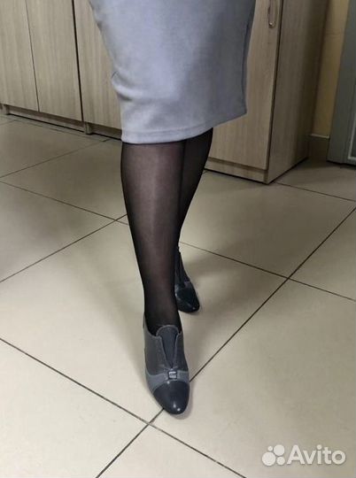 Ботильоны кожаные осенние. Испания