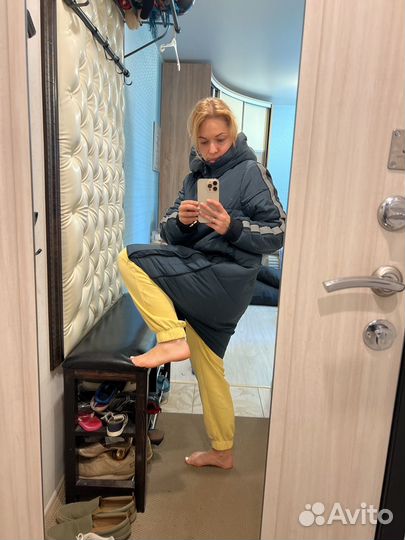 Куртка пальто зимнее для беременных 46 рр