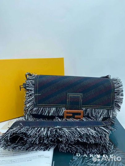 Новая женская сумка клатч Fendi Baguette