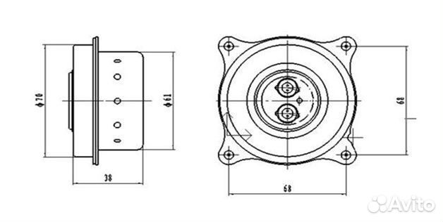 Пиропатрон SRS Airbag 2-х контактный P1 B1