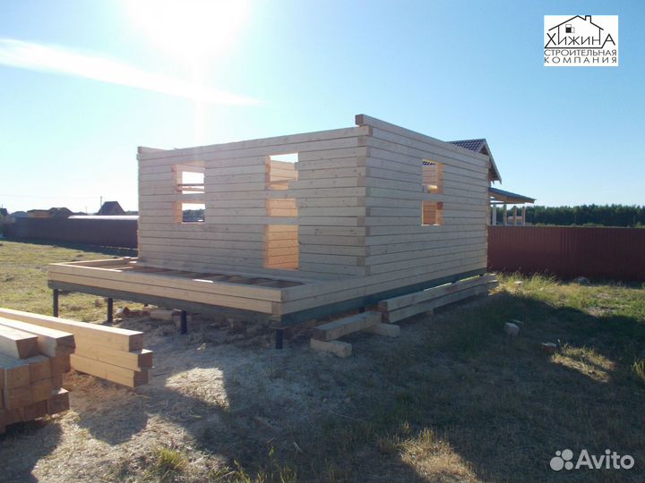 Срубы дома из бруса 2 эт строительство отделка