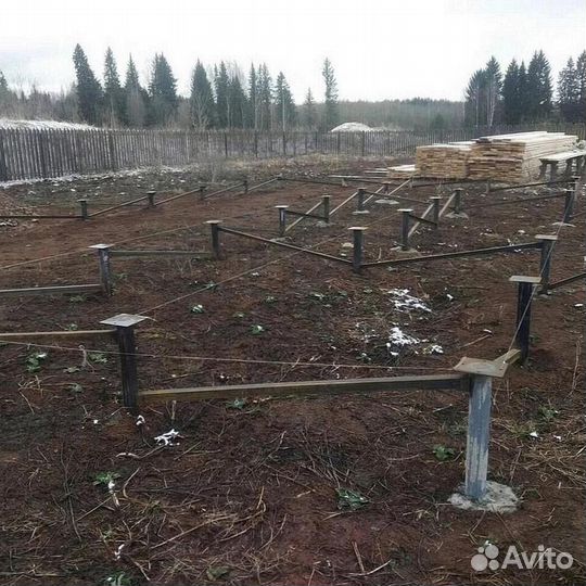 Винтовые сваи / монтаж