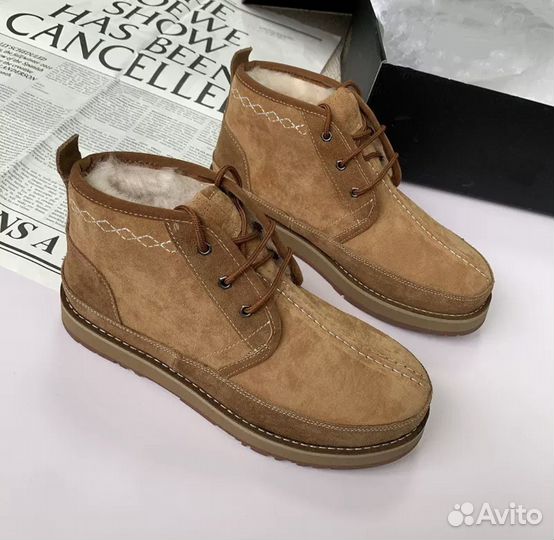 Мужские ботинки натуральные