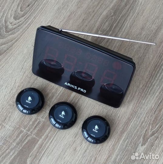 Кнопка вызова официанта, табло вызова - комплект