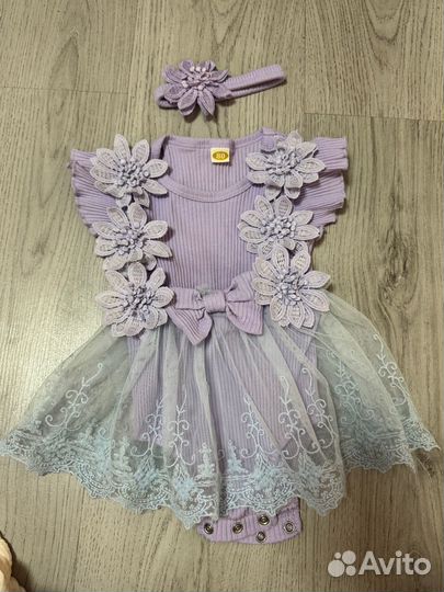Платье на девочку 80