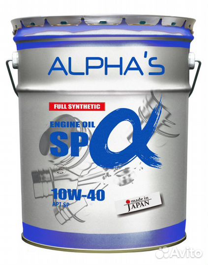 Масло моторное alpha'S 809646 10W-40 SP/CF 20L