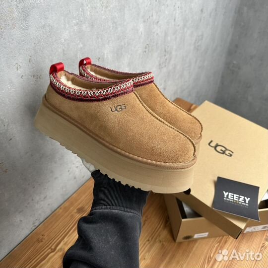 Женские Тапочки Ugg Tazz Platform Chestnut