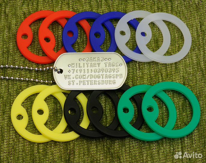 Армейские жетоны Dog Tag. Набивка информации