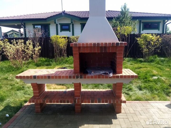 Печь барбекю / Мангал из кирпича