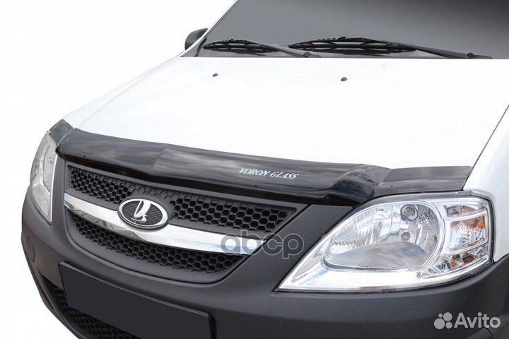 Накладка капота LADA largus, renault (мухобойка