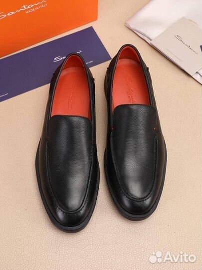 Лоферы мужские кожаные Santoni 39-45