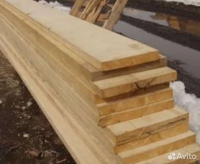 Доска обрезная истественной влажности 3м 6м