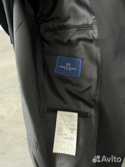 Мужской костюм тройка черный