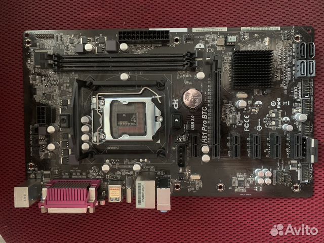 Материнская плата ASRock H81 Pro BTC купить в Москве | Электроника | Авито