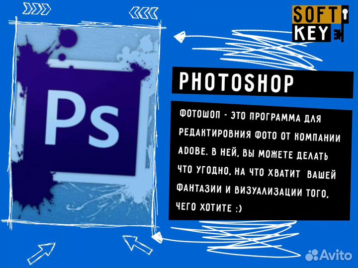 Adobe Photoshop 2018-2022 вечная лицензия
