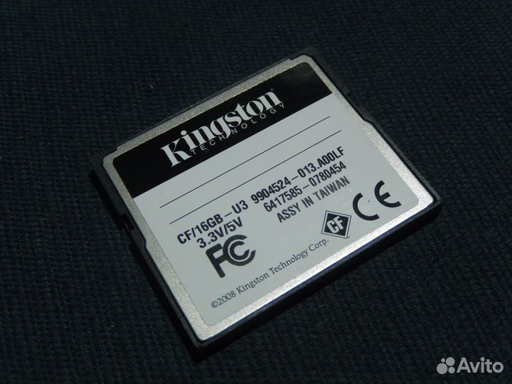 Карта памяти CompactFlash 16Gb Kingston